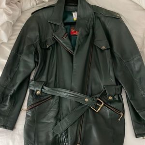 Thrifted leather jacket